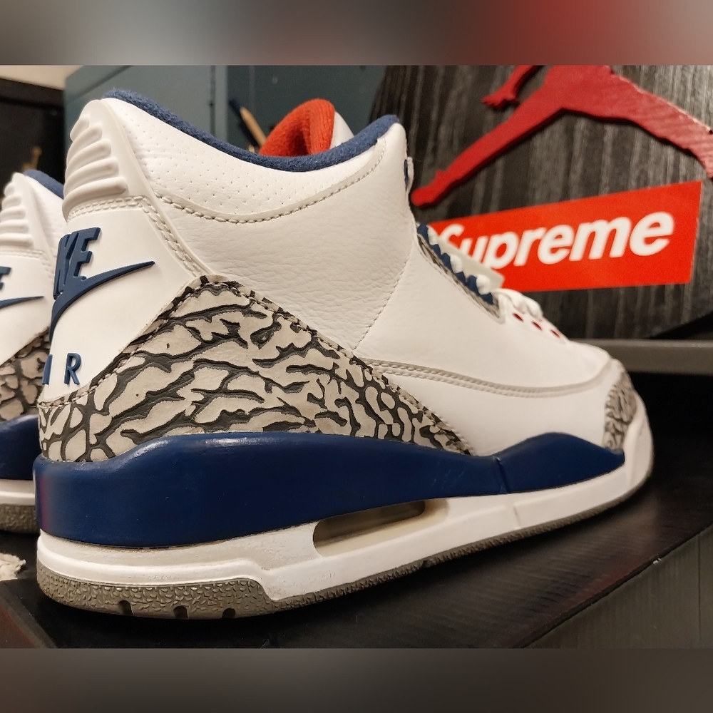 Retro Jordan 3 True Blue Cements Og 2016  Size 9 Men's